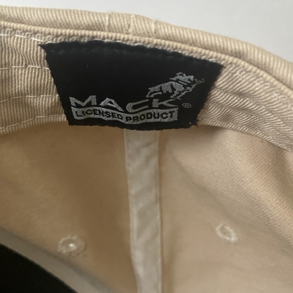 Mack Trucks Hat Cap Snapback Black & Tan Baseball Hat Trucker Hat - Picture 4 of 5